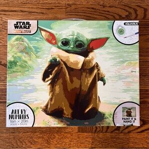 New Aquarius Star Wars Mandalorian Art by Numbers 16x20 Paint Kit